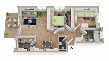 Hauptbild Hübsche 3,5 Zimmer-Wohnungmit Balkon und Garagein Oberstenfeld
